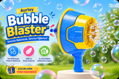 Aurtey Bubble Blaster™ | Otomatik Baloncuk Tabancası