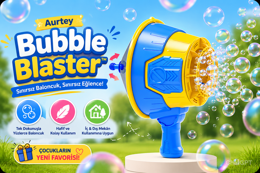 Aurtey Bubble Blaster™ | Otomatik Baloncuk Tabancası